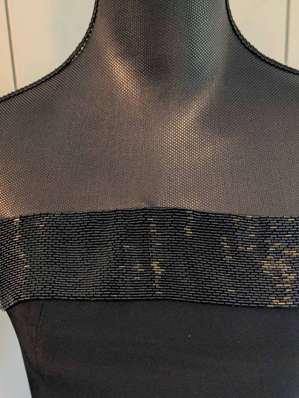Vintage Bob Mackie Beaded Evening Gown – Black Formal Dress – Size 6 Estimate - Picture 5 of 10